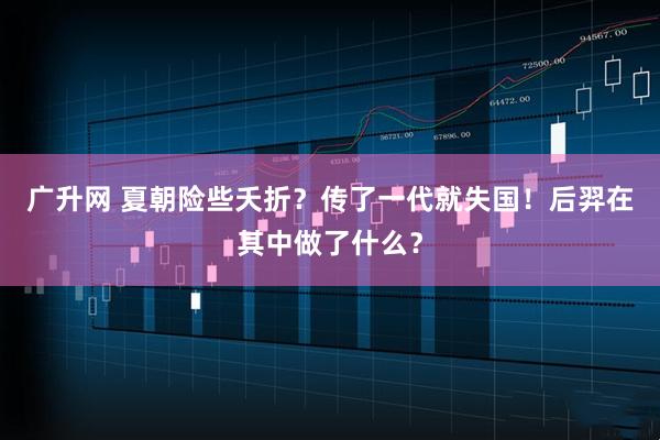广升网 夏朝险些夭折?传了一代就失国!后羿在其中做了什么?