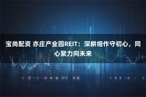 宝尚配资 亦庄产业园REIT：深耕细作守初心，同心聚力向未来